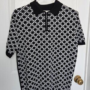 Like-New River Island Men's Retro Polo Sweater
